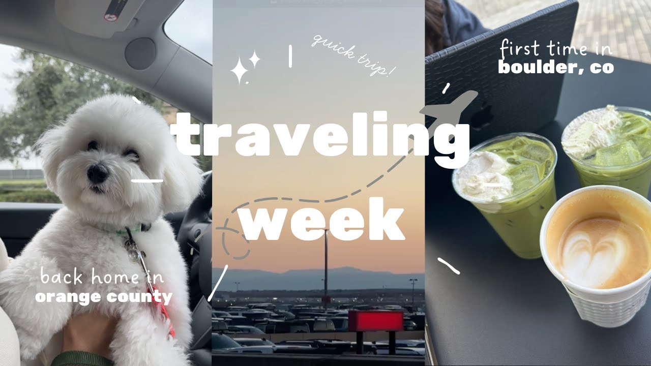 short trip to boulder, co and oc, ca! | mini travel vlog