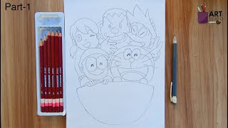 Doraemon Drawing | Step By Step (Outline Tutorial) Part-1 screenshot 3