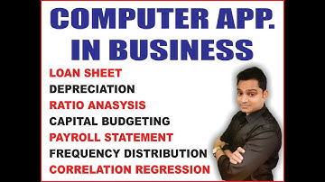 Computer Application in Business Practicals in Excel in Hindi | EduTrix | Ashok Kumar |