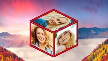 How to make a 3d photo cube in pixel lab.