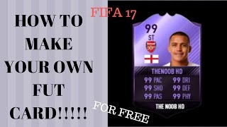 How to make your own FUT card for free!!! - FIFA 17 screenshot 4