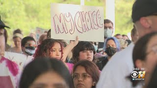 Hundreds rally at Denton City Hall as Council discusses reproductive rights during Tuesday's meeting