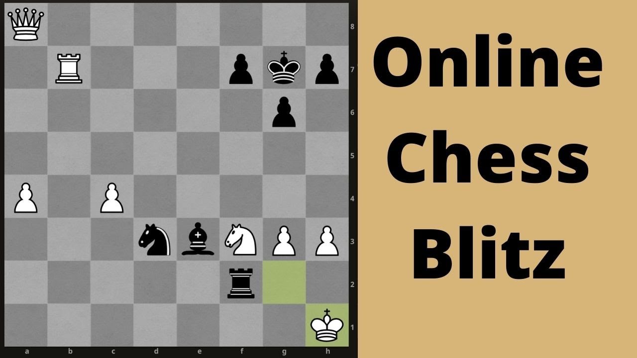 Chess Blitz Online game: Playing somebody about my strength!