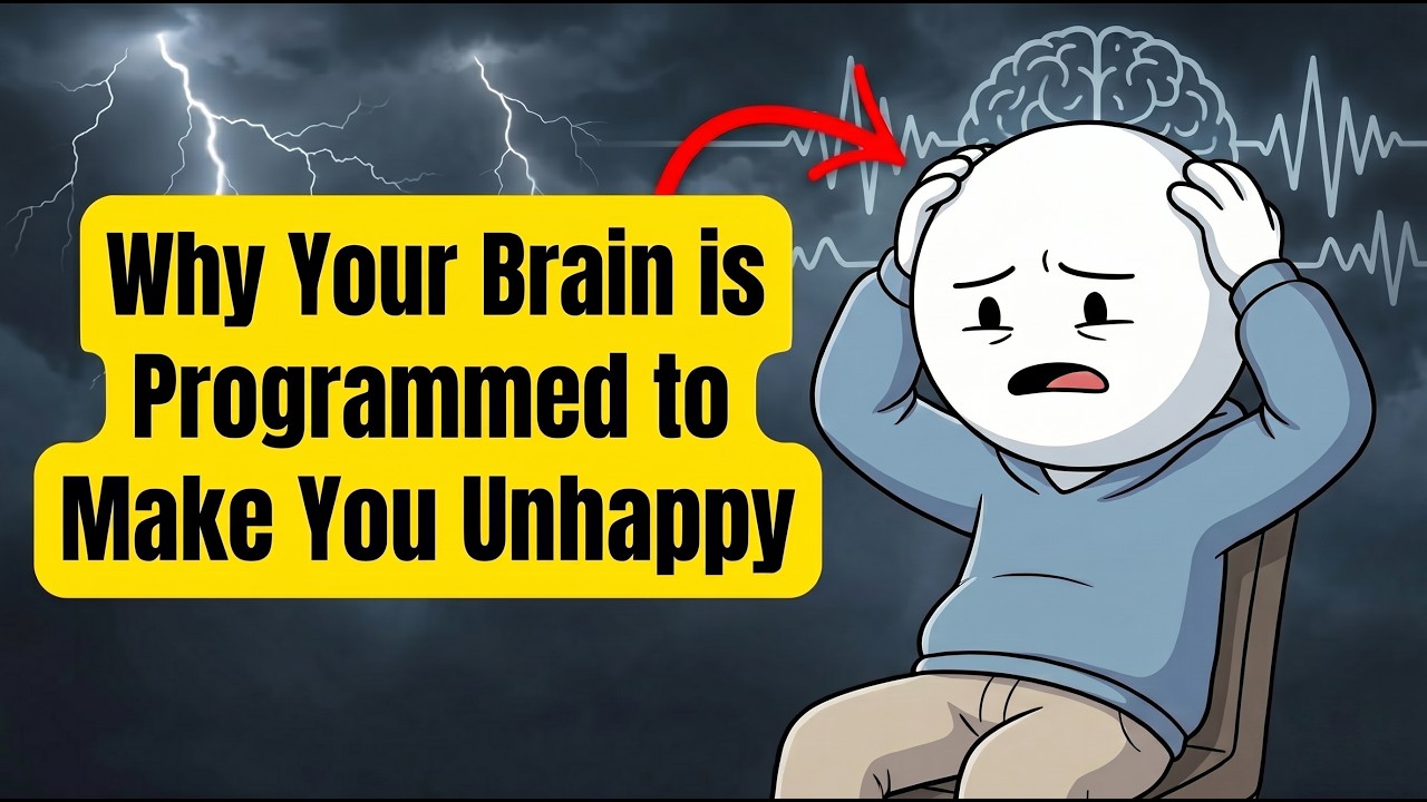 Why Your Brain is Programmed to Make You Unhappy #psychology - YouTube