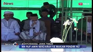 Maruf Amin Ziarah Ke Makam Pendiri Nu Dan Kunjungi Ponpes Di Banyuwangi - Inews Malam 3110
