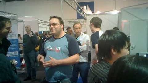 Linuxtag 2013 - letzter Tag (26. Mai 2013) - der Holarse Stand