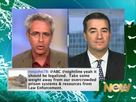 ABC Nightline Twittercast: Should Marijuana Be Legalized? 17/05/2010 Part 1 / 4 NORML's Allen St-Pierre and Heritage's Brian Darling debate marijuana legalization on ABC News Now. Part 2/4 here: www.youtube.com If you like my videos and if you want more people to see debates like this, subscribe to my channel!