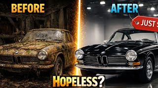 Abandoned 1967 BMW 1600 GT Found in the Deep Forest… The Before → After Restoration Will Shock You
