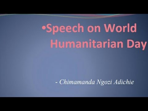 speech on world humanitarian day