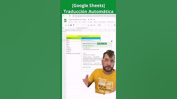 Cómo Traducir Automáticamente con Hoja de Cálculo de Google Sheets