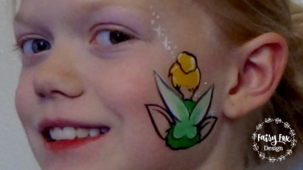 Fairy Face Paint Tutorial (Tinkerbell) - YouTube