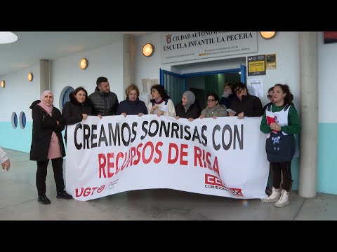 Nueva concentración de los trabajadores de la escuela infantil La Pecera