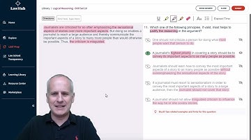 How to Justify a #LSAT Reasoning with a Principle Using LawHub #logicalreasoning Drill Set 10