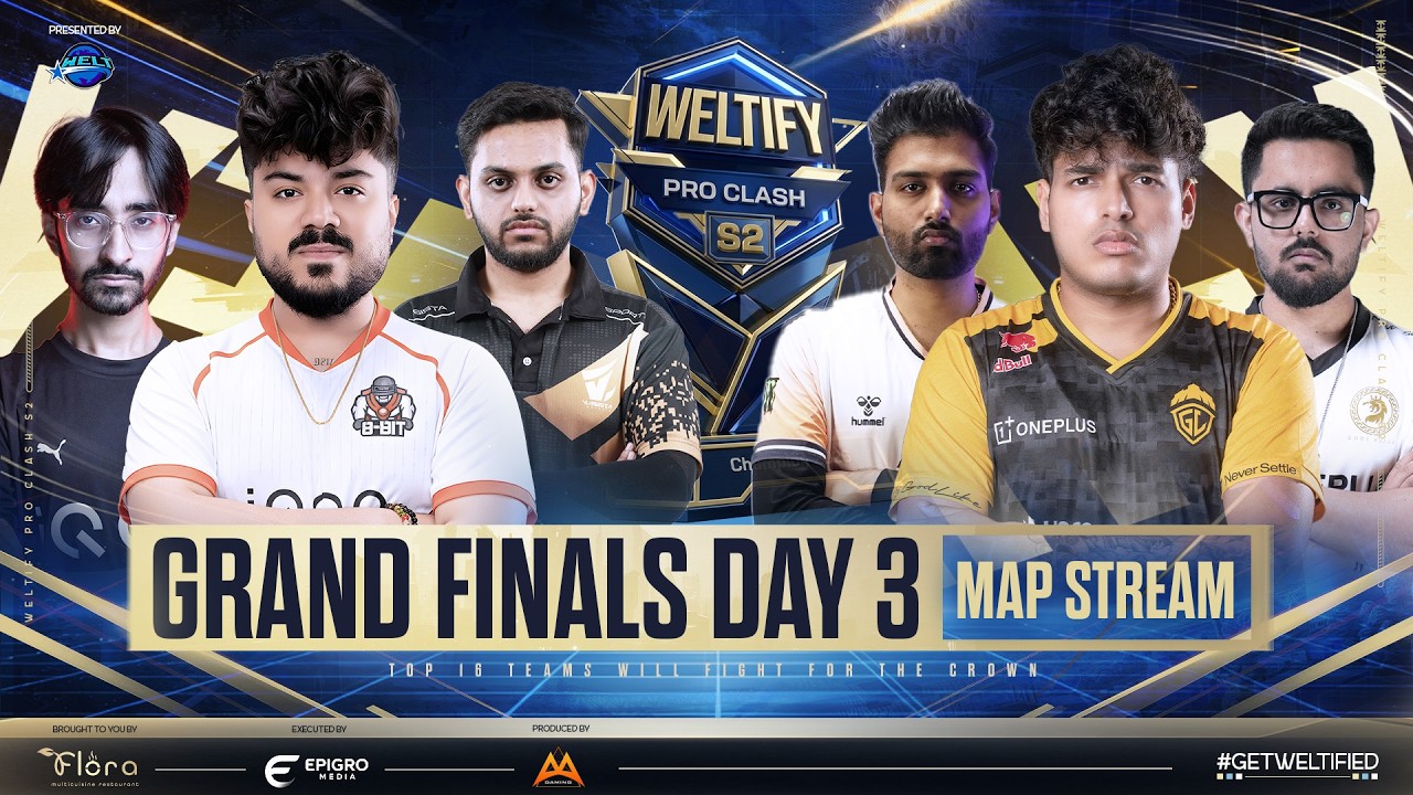 [ MAP STREAM ] Weltify Pro Clash Season 2 | Grand Finals | #godlike #gdr #rntx #8bit