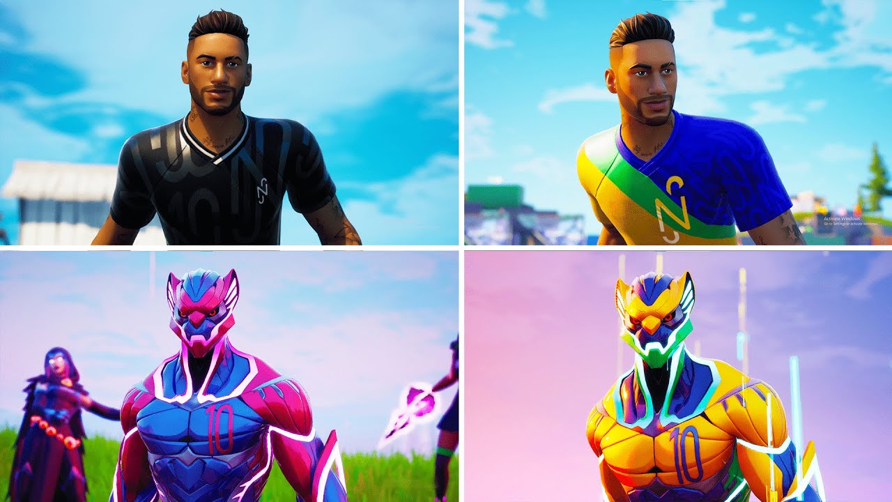 neymar-jr-skin-all-styles-gameplay-fortnite-season-6-youtube