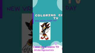 Sonic Team Coloring Pages / Shadow the Hedgehog #shorts