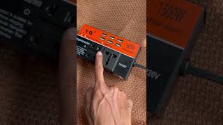 1500W DC Portable USB Car Power Inverter Adapter With 6 USB #carinverter