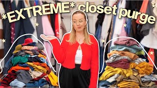 it's time for another MASSIVE closet purge... (clean out my closet with me!)