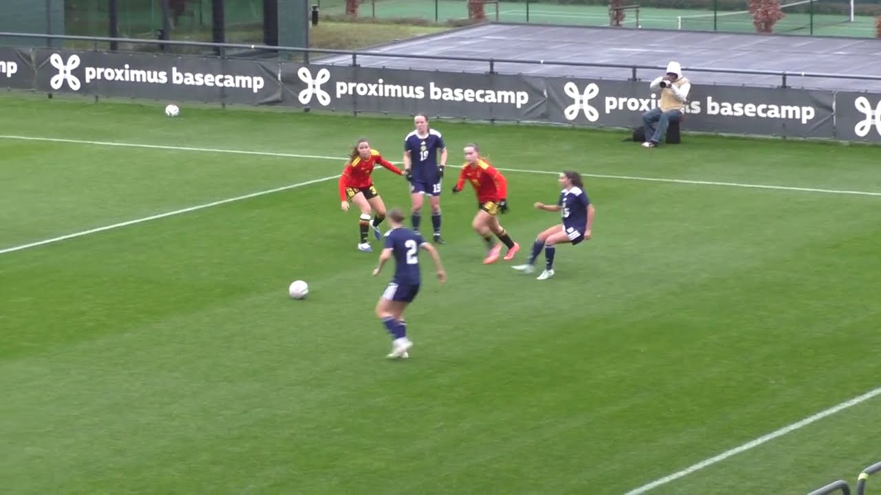 Belgium WU23 - Scotland WU23 on 27.11.2025: a shot from the visitors