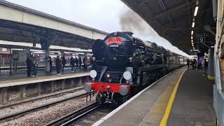 35028 Clan Line Roaring Through Wimbledon With 67024 On Rear