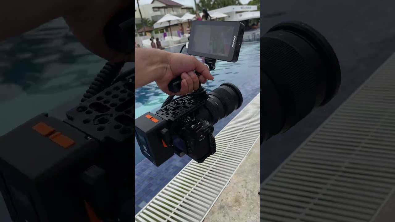 Camera Rig for vacation with V Mount Battery + 4K Monitor