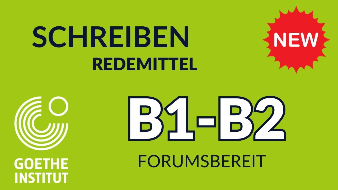 Schreiben Redemittel B2 forumsbereit B1 B2 Schreiben Goethe ECL Prüfung Exam Deutsch German Ecl Tips