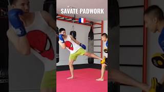 Savate Boxe Française style pad work ????savateboxefrançaise savate frenchkickboxing