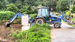 Backhoe Stuck While Clearing the Land