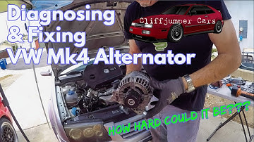 Diagnosing Mk4 VW Alternator on the Troublesome Jetta