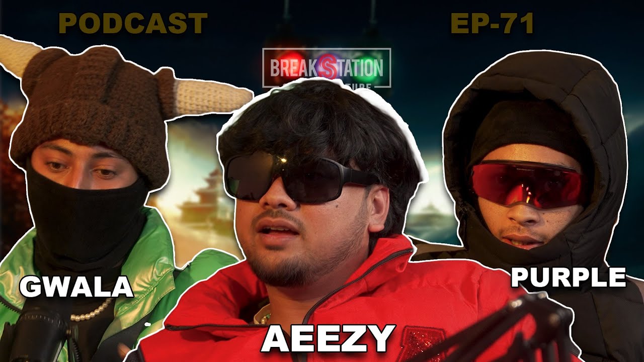 Nepali Rapper Purple AEEZY | PURPLE | GWALA | PODCAST | BREAKSTATION | NEPALI HIPHOP - YouTube
