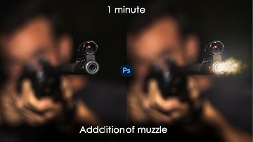 Add muzzle flash in photoshop Brush( without PNG)