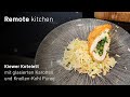 Kiewer Kotelett mit glasierten Karotten und Knollen Kohl Püree | Remote kitchen