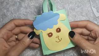 توزيعات عيد الاضحى من الورق الملون  . طريقه عمل خروف العيد  . #craft_ideas