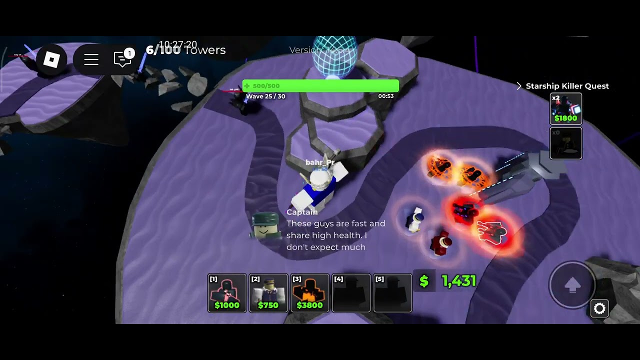 Tower Blitz - Space Warfare Advanced Challenge