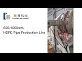 6301200mmpe pipe production line