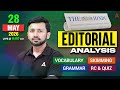 The Hindu Editorial Analysis | 28 May 2026 | English Vocabulary, Grammar &amp; Skimming