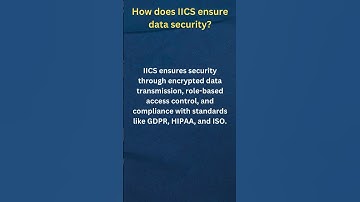 How does IICS ensures data security ? #informatica #iicsinformatica #iics #interviewquestions
