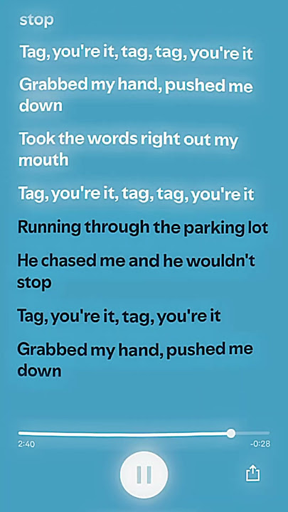 tag, you're it [running through the parking lot, he chased...] - melanie martinez (sped up)┊serein.