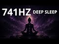 741Hz Deep Sleep 🌙 Fall Asleep Fast & Stay Asleep | Black Screen Sleep Music (2 Hours)
