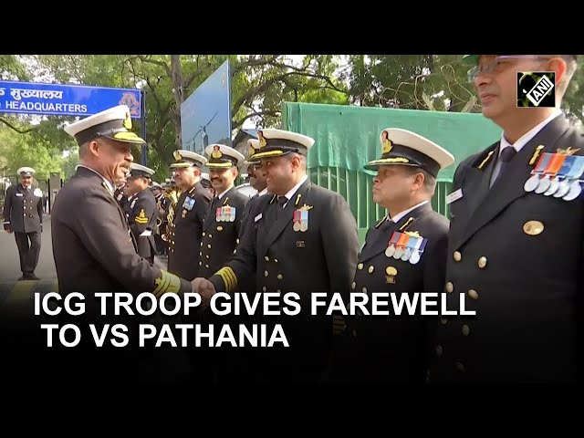 ICG Troop gives farewell to Director General VS Pathania class=