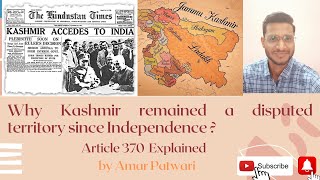 Accession of kashmir to India | India_Pakistan war | Article 370 | GS02 | @amarpatwari