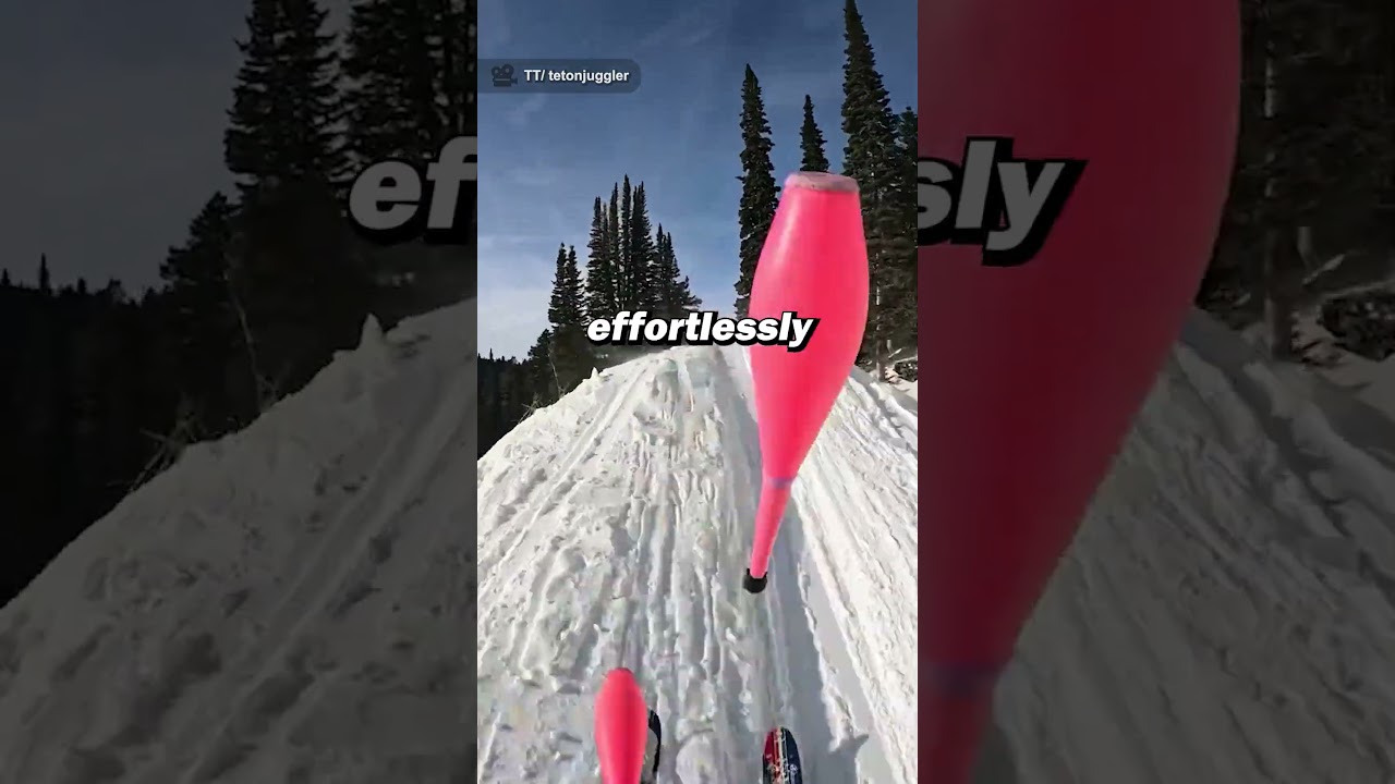 The Skiing Juggler  👏😳