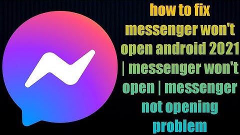 how to fix messenger won