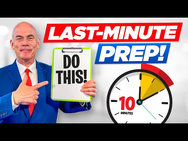 LAST-MINUTE INTERVIEW PREP! (How To Prepare For An Interview In Under 10 Minutes!) class=