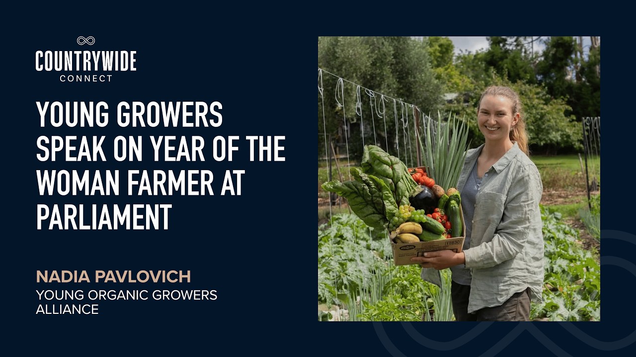 Nadia Pavlovich - Young growers speak on Year of the Woman Farmer at Parliament