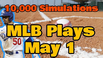 May 1 Top MLB DFS Picks based on 10 000 Simulations in Excel