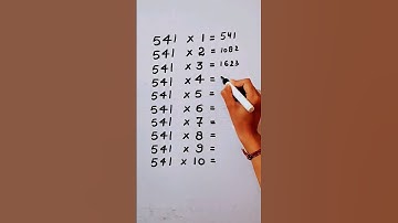 Write the Table of 541 in 16 second only..#maths #mathshack #mathstricks ‎@study_care0 