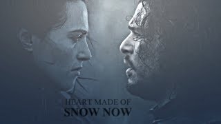 Jon Snow and Morgana Pendragon | heart made of snow
