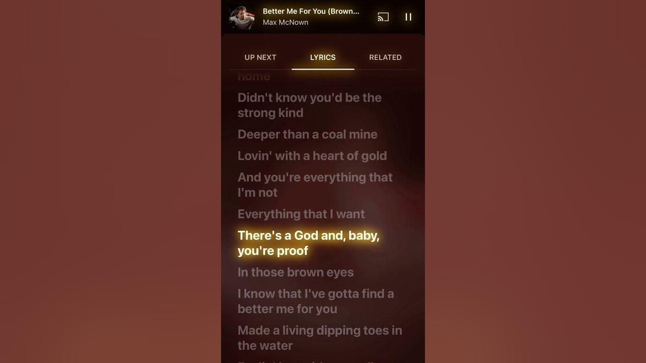 Max McNown - Better Me For You (Brown Eyes) #hits #trending #tiktok #lyrics #newmusic #maxmcnown