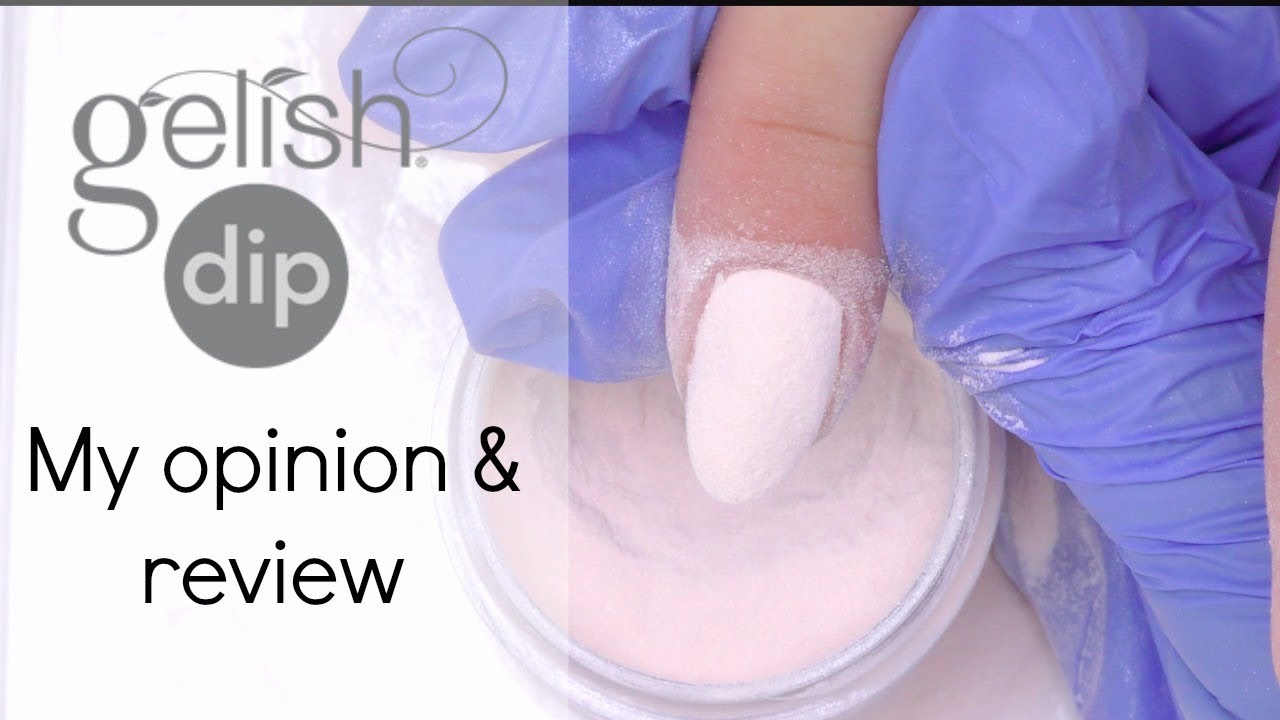 Gelish dip application & review  dip powder nail gel polish tutorial 